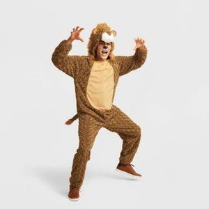 Adult Plush Lion Halloween Costume